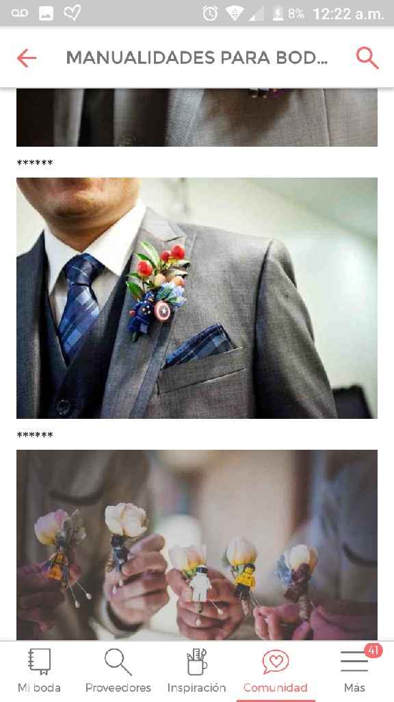 Boutonniere con figuras - 1