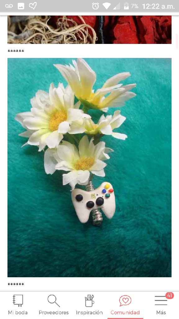 Boutonniere con figuras - 3