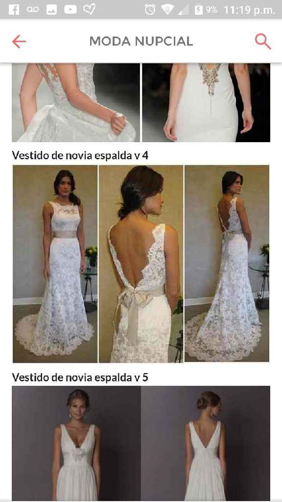 Vestido de novia espalda v - 3