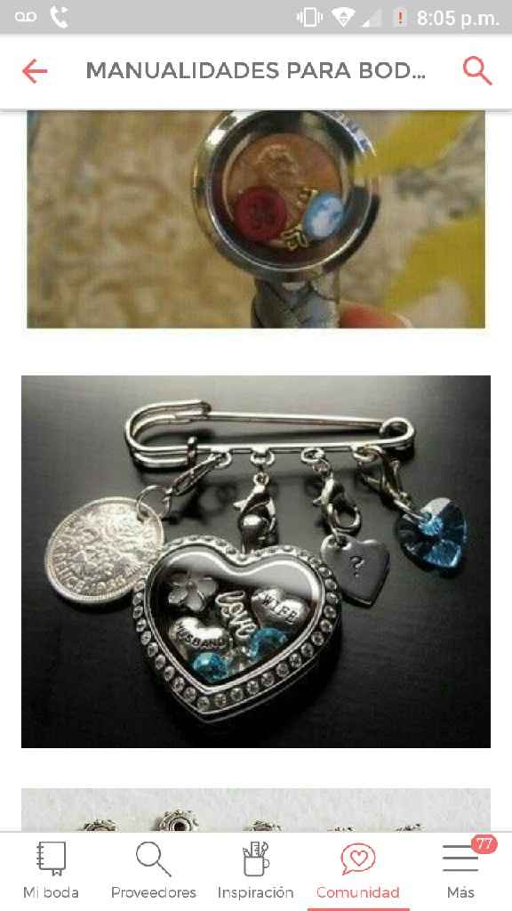 Bridal pin charm 🗝💍💙📿 - 3