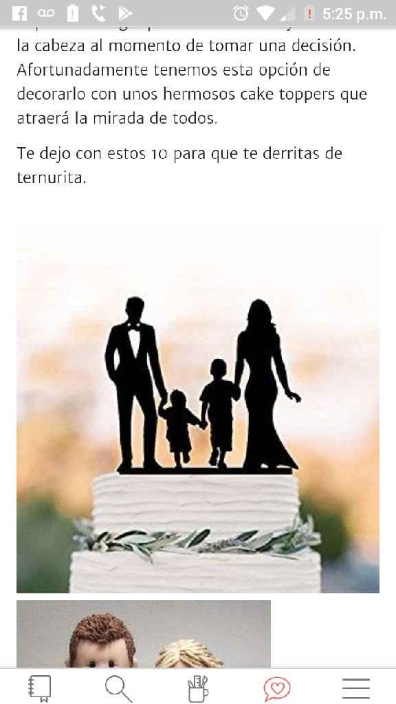 10 Cake Toppers para tu pastel de bodas - 1
