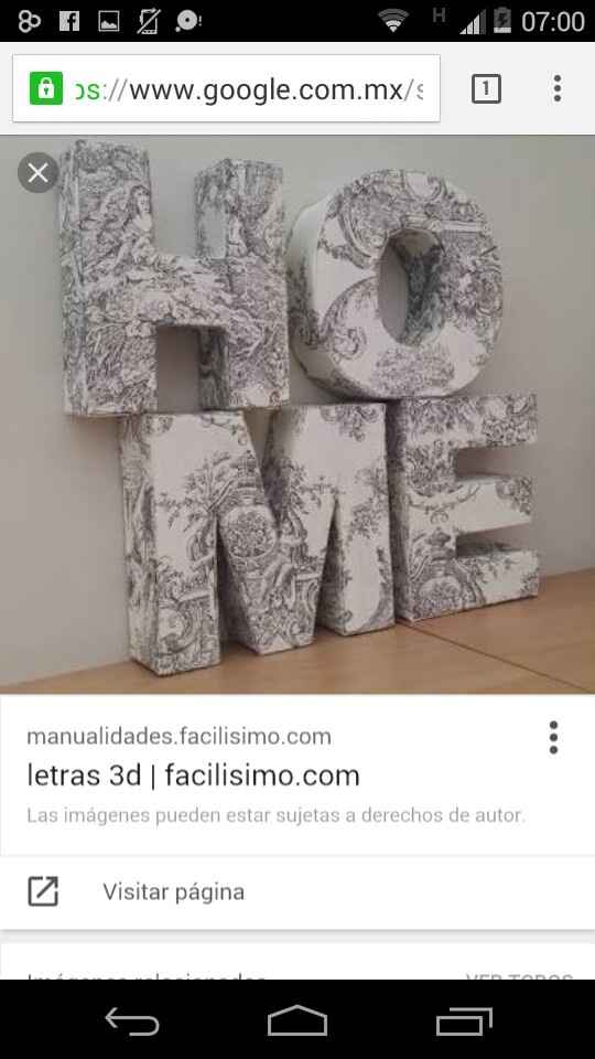 Letras para recepción - 1