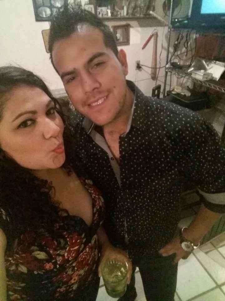 Los felices y guapos novios 