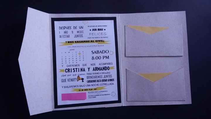 esta es la parte de adentro yo hice el diseño y las letras 