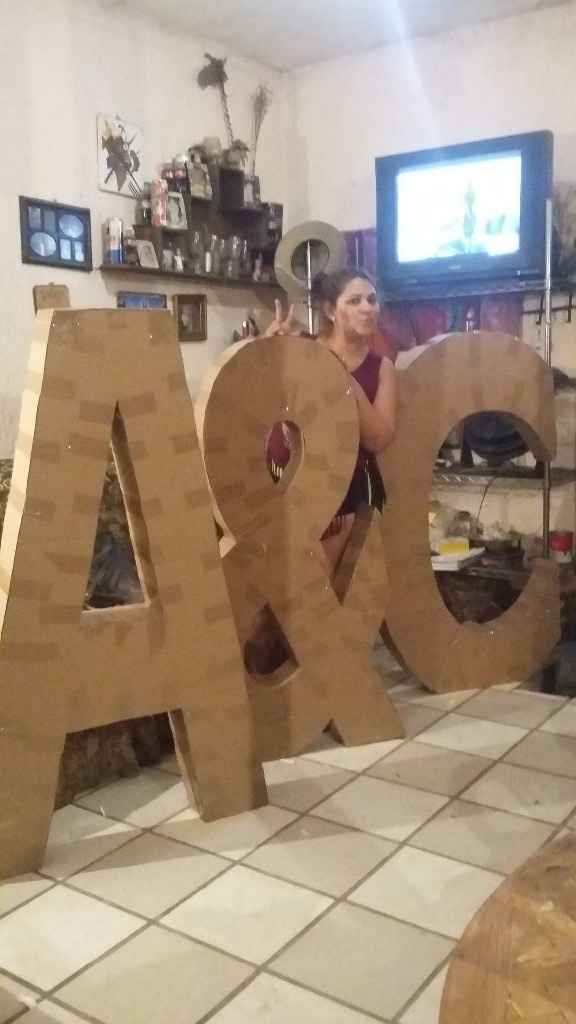 letras gigantes A & C