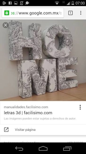 Letras para recepción - 1