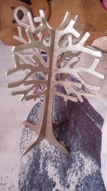 Mi árbol de los deseo  la pinte solo me falta teminar la etiquetitas 