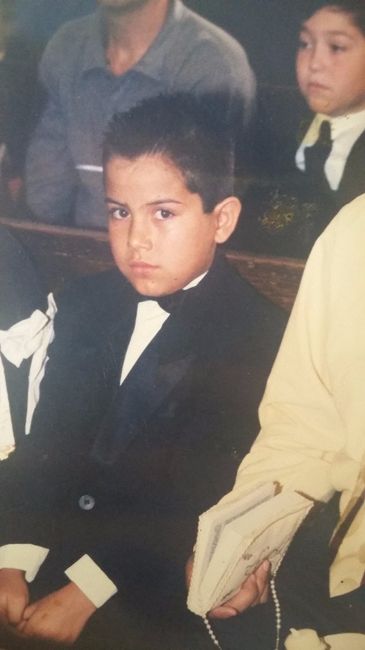 mi guapo cacheton en su primera comunion