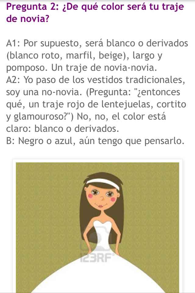 Test: eres o has sido una novia tradicional ???? - 2