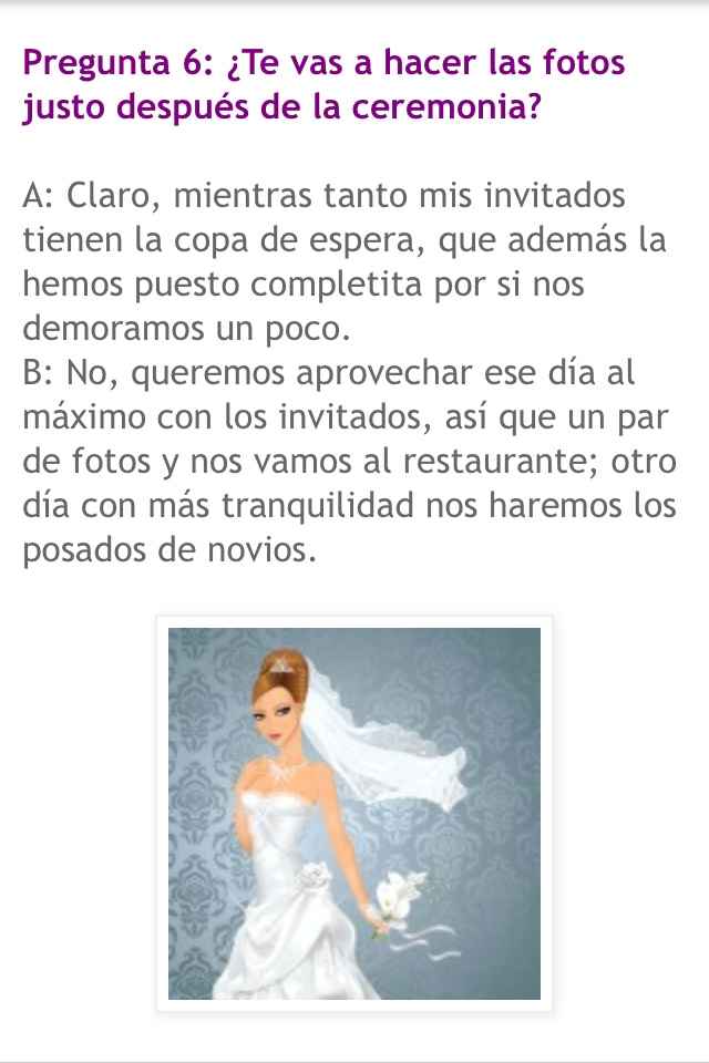Test: eres o has sido una novia tradicional ???? - 6