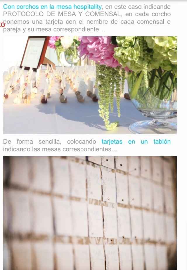 Como indicar el protocolo el día de tu boda !!!! - 3