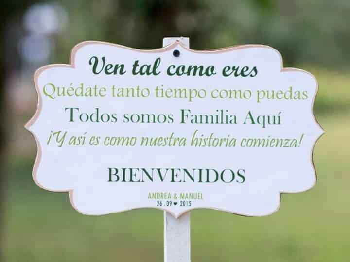 ¿que poner en la entrada de la Boda? - 2