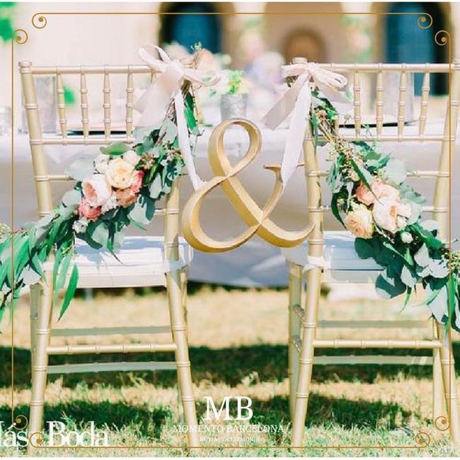  Para las sillas de los novios !! - 2