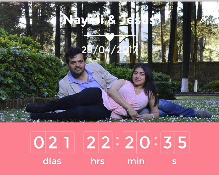 Y tu.. a cuantos dias de tu boda estas? 👰 - 1