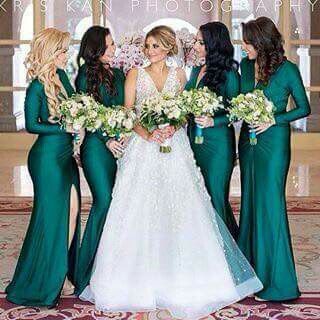 Bodas en color verde esmeralda 15
