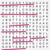 Sopa de letras: Tipos de música para la boda - 1