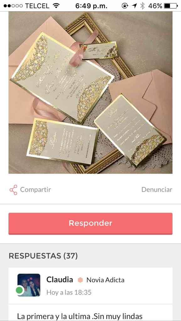 ¿Cuáles invitaciónes me recomiendan? - 1