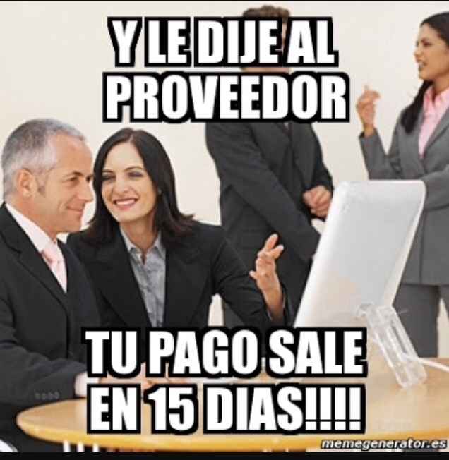 Duda!! liquidar antes  a los proveedores o el mero día?? - 2