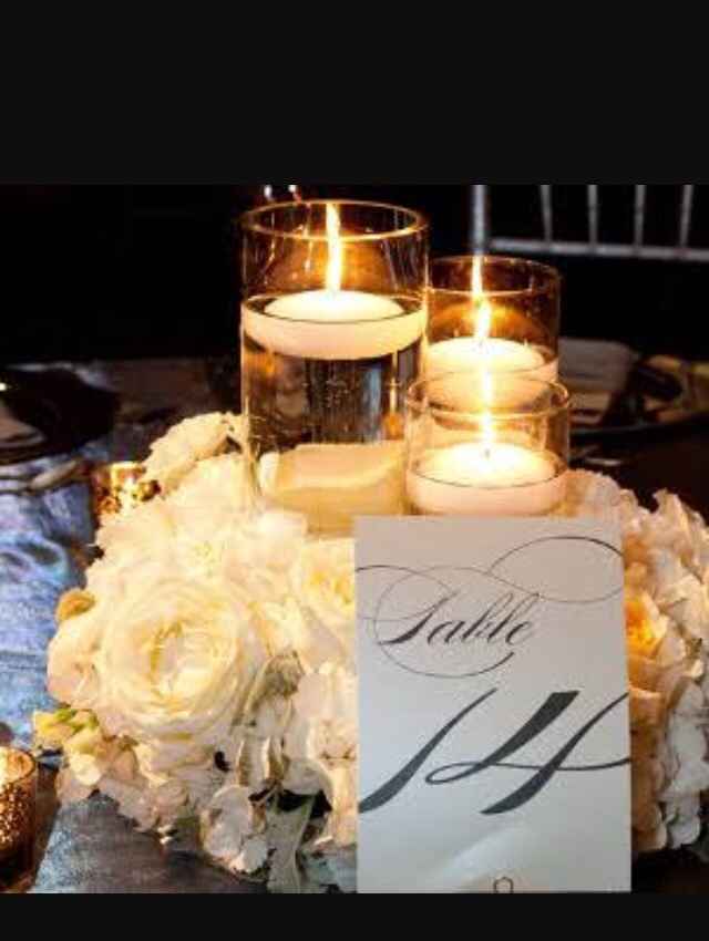 Arreglos florales con velas - 10