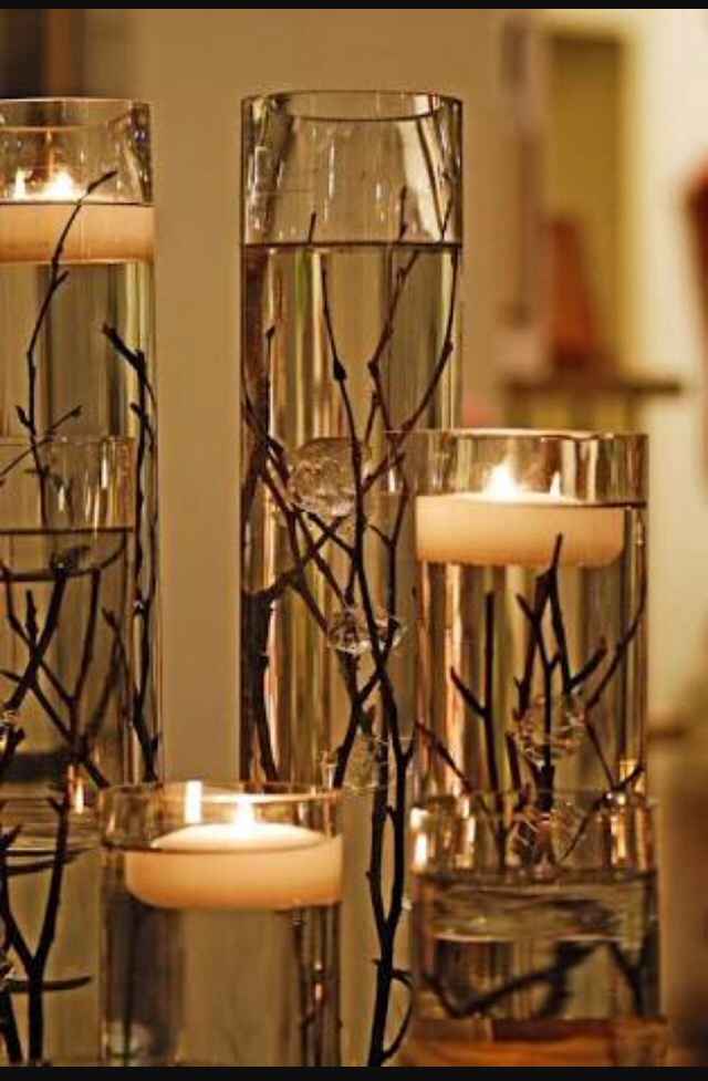 Arreglos florales con velas - 11
