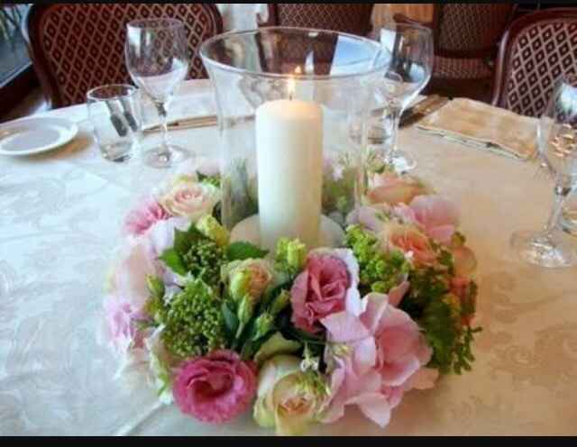 Arreglos florales con velas - 12