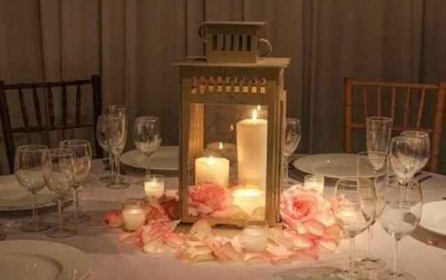 Arreglos florales con velas - 14