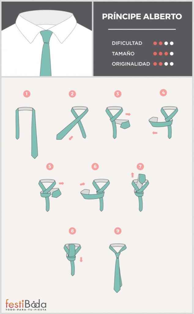 8 nudos de corbata clásicos para el novio!! - 2