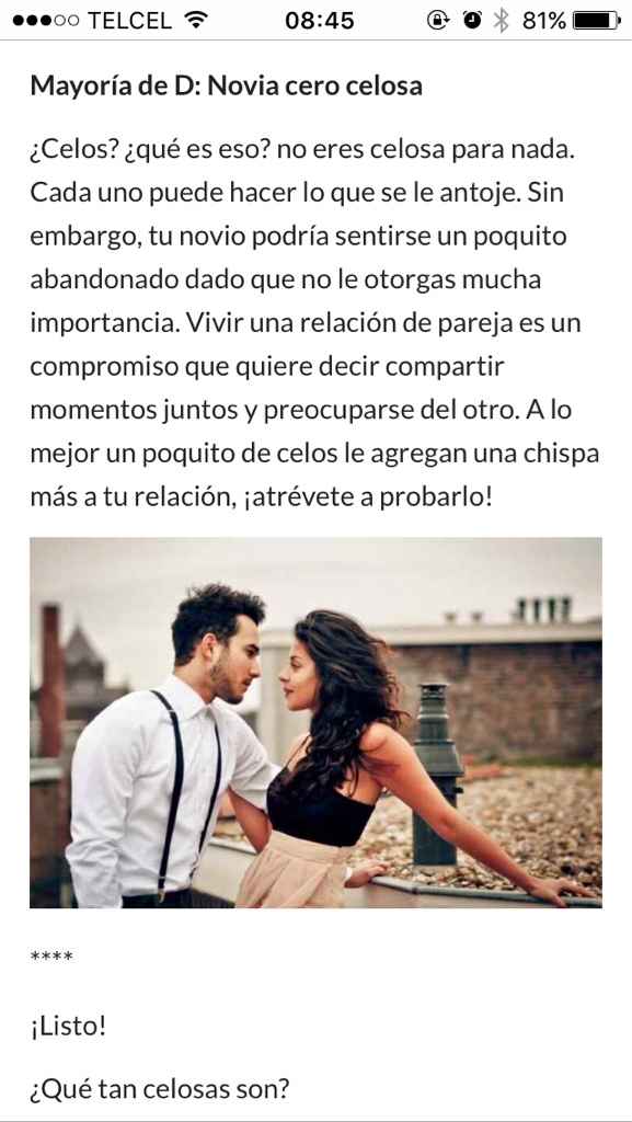Soy novia celosa nivel cero celos !! - 1