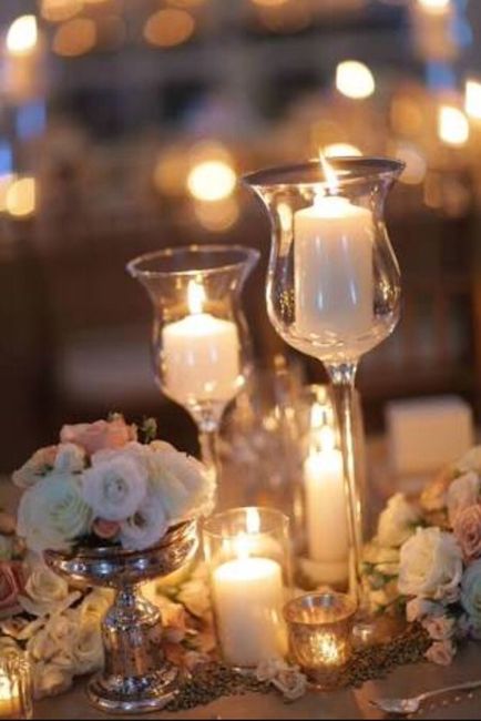 Arreglos florales con velas - 7