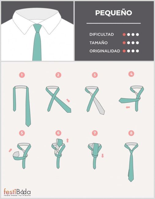 8 nudos de corbata clásicos para el novio!! - 1