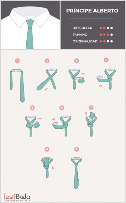 8 nudos de corbata clásicos para el novio!! - 2