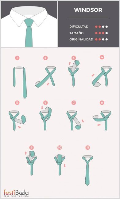 8 nudos de corbata clásicos para el novio!! - 3