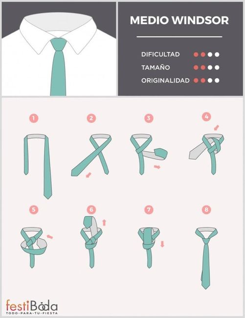 8 nudos de corbata clásicos para el novio!! - 4