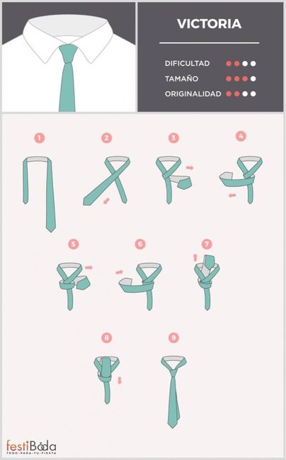 8 nudos de corbata clásicos para el novio!! - 8