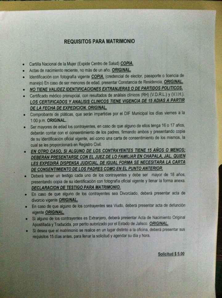 S.o.s requisitos civil e iglesia - 1