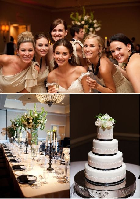 Color negro y champagne..