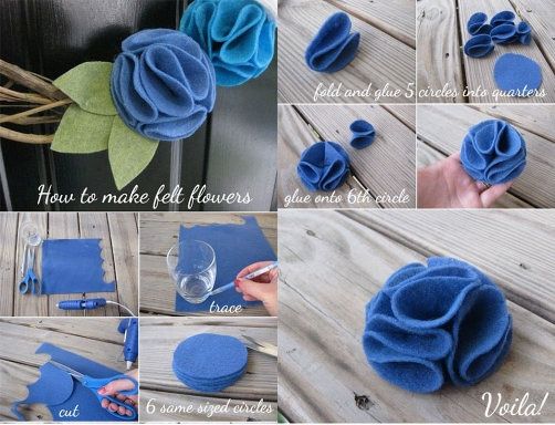 Florecitas de fieltro...