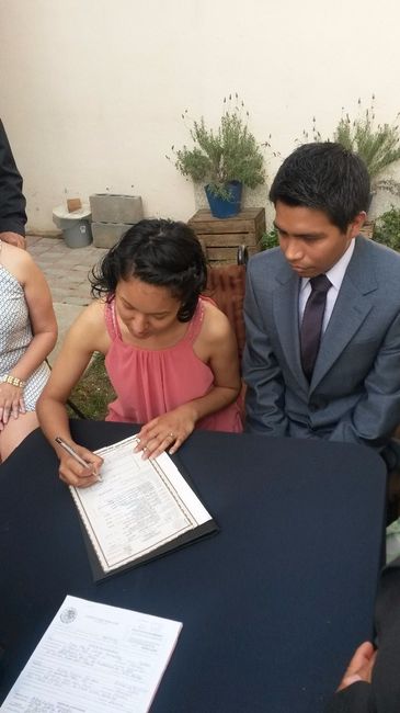 yo firmando