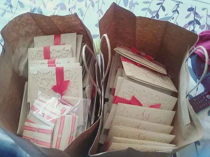 100 invitaciones con sobres