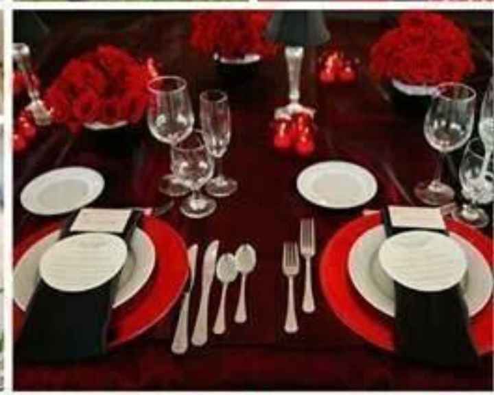 Boda blanco y negro con rosas rojas. ¿creepy, elegante o simplemente no? - 3