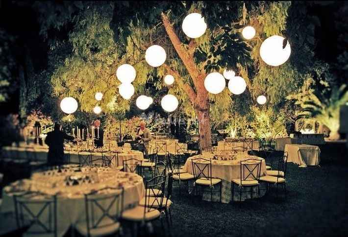 Decoración del jardín.