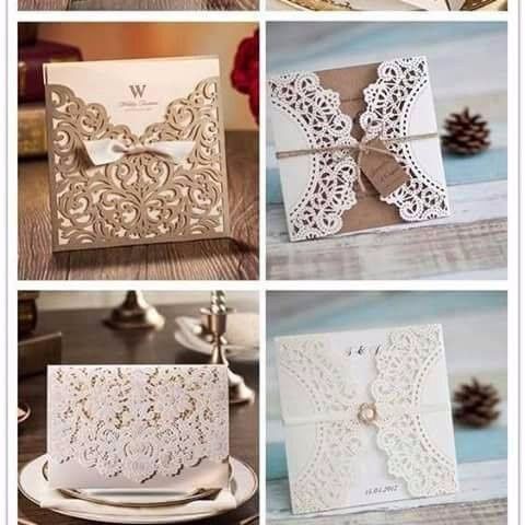 Decoracion de las invitaciones , estoy decidida por la opción 3 de la esquina izquierda