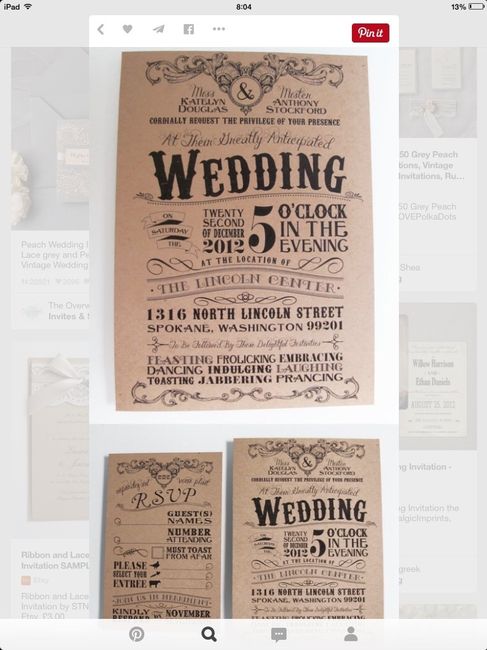 wedding card vintage 1