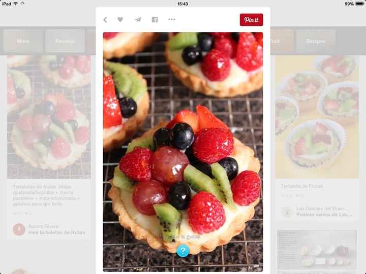 Tartaletas de frutas