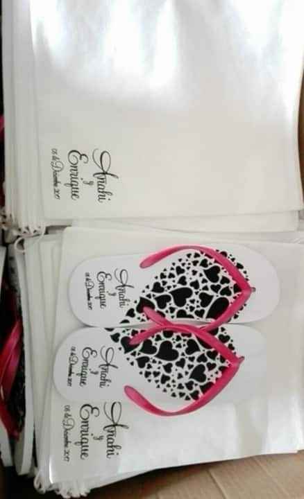 La sandalias para mis invitadas 