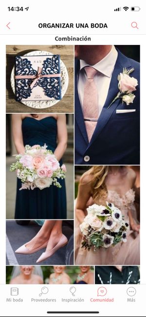 Inspiración para bodas en tonos azul y bronce - 1