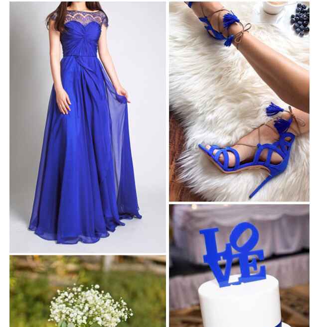 Combinaciones de colores en azul cobalto y rosa - 11