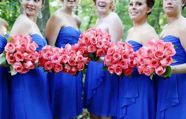 Combinaciones de colores en azul cobalto y rosa - 14