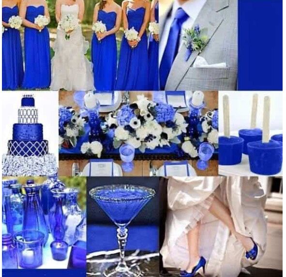 Combinaciones de colores en azul cobalto y rosa - 7