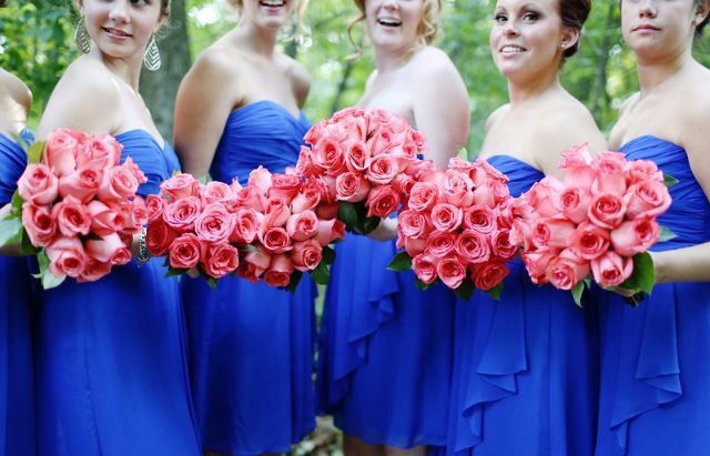 Combinaciones de colores en azul cobalto y rosa - 14